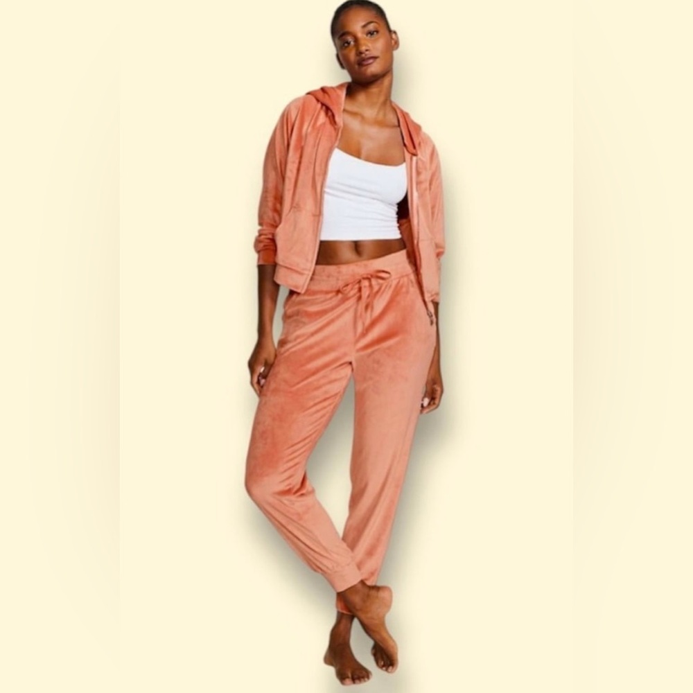 Victoria's Secret Peach Velour Tracksuit